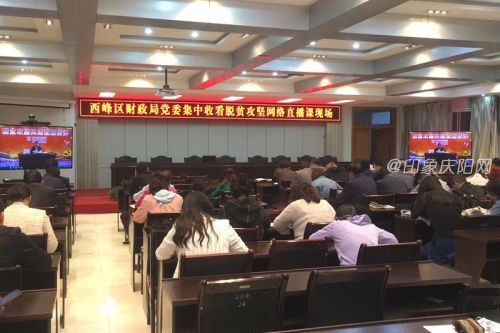 脫貧攻堅網絡公開課培訓現場