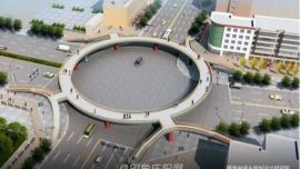 庆阳市西峰区三座过街天桥效果图出炉