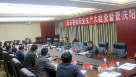 甘肃省安委会督查庆阳市安全生产工作