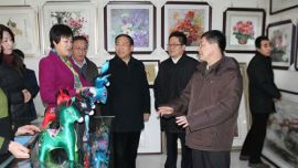 叶克冬来庆阳市考察调研民俗文化和对台交流工作