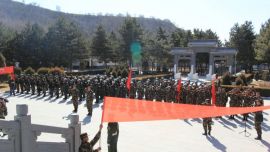 武警庆阳支队赴南梁开展主题实践活动（组图）