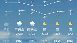庆阳春节天气前暖后寒差异大