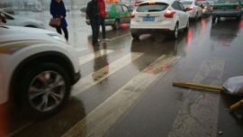 庆阳迎来雨夹雪天气 市民出行注意防寒