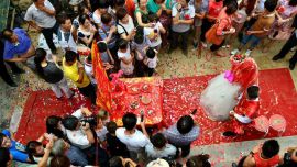 庆阳市西峰区温泉乡农村小伙的乡村婚礼