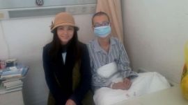 庆阳籍知名演员田瑞会同公益爱心人士周自清、吴惠绒探望白血病患者曹立强