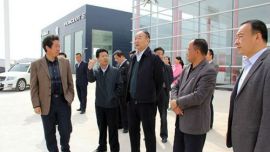 庆阳市人大常委会副主任吴秉儒调研陇东汽车城项目建设工作