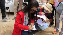 捡垃圾学知识 庆阳党员干部志愿者徒步南小河沟