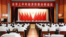 全市上半年经济形势分析会议强调：准确把握新常态坚守定力提振信心 在全力稳增长中确保完成全年目标任务