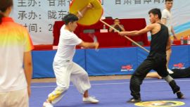 #甘肃省第三届大学生运动会#大运会武术比赛火热试场 各路高手尽显英姿