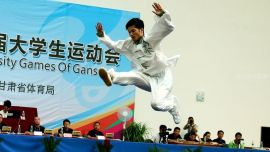 #甘肃省第三届大学生运动会#男子乙组太极拳才    共展传统武术魅力