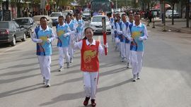 “薪火相传·再创辉煌”长征精神红色旅游火炬在华池南梁传递