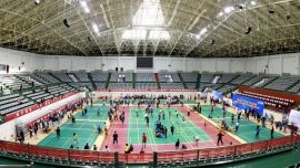 以球会友   羽球连着我我他——记庆阳市首届“宝石花杯”羽毛球邀请赛暨第四届“机关工委杯”羽毛球联赛年终总决赛