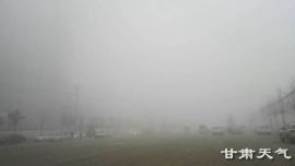 庆阳大雾致青兰高速部分路段通行受阻 