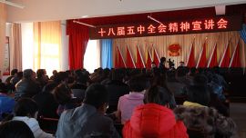 副市长赵昌军赴宁县米桥乡宣讲党的十八届五中全会精神