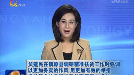 贠建民在镇原县调研精准扶贫工作