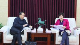 省旅游局党组书记、局长何伟会见庆阳市副市长赵昌军