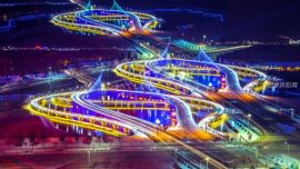 夜晚的彩虹橋美景如畫——印象慶陽網(wǎng)