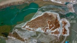 航拍:天下黃河貴德清 河流常年不封凍