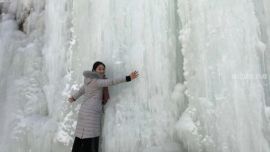 慶陽馬頭坡冰瀑【組圖】