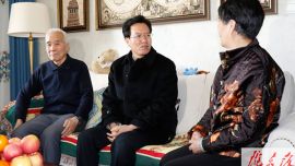 贠建民慰问困难群众老党员劳动模范退休老干部和高层次人才