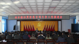 甜水镇开展扫黑除恶专项斗争 工作推进会及线索集中研判分析会