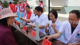 鎮(zhèn)原縣中醫(yī)院積極開展“黨員進社區(qū)”宣傳義診活動