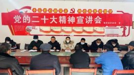 鎮(zhèn)原縣民政局在蒲河村開展宣講黨的二十大精神暨“送溫暖送文化獻(xiàn)愛心辦實(shí)事” 活  動(dòng)