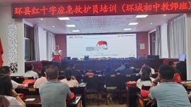 环县红十字应急救护培训进校园