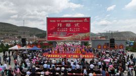 环县首届“羊羊”运动会暨毛井镇村BA盛大开幕