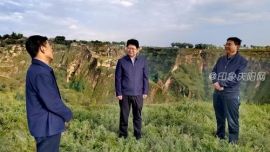 鎮(zhèn)原：陳磊調(diào)研秋季植樹(shù)造林工作