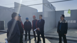 庆阳市水务局党组书记、局长王金龙同志赴工程现场检查扬黄工程提质改造项目