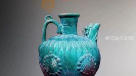 尋寶博物館丨遼代綠釉鳳首執(zhí)壺