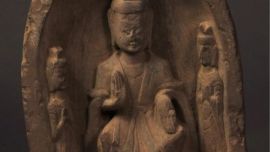 尋寶博物館丨北魏一佛二菩薩造像龕