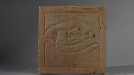 尋寶博物館丨雕刻蓮生貴子圖畫像磚