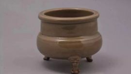 尋寶博物館丨耀州窯青釉三獸足爐