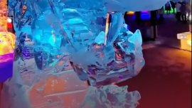 哈爾濱巨龍冰雕被小游客掰掉牙齒，管理方：將修補，不會追究