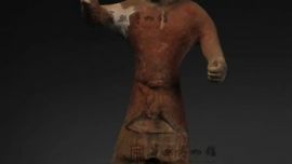 尋寶博物館丨唐彩繪牽馬胡人俑