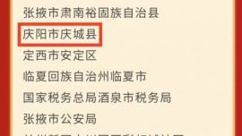 庆城县被命名为全国民族团结进步示范县