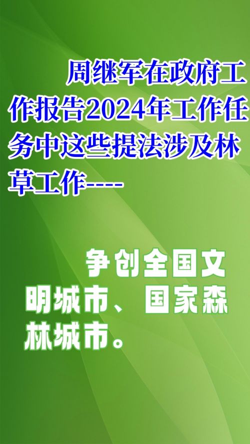 庆阳市第五届人民代表大会第三次会议《政府工作报告》：10张海报看林草