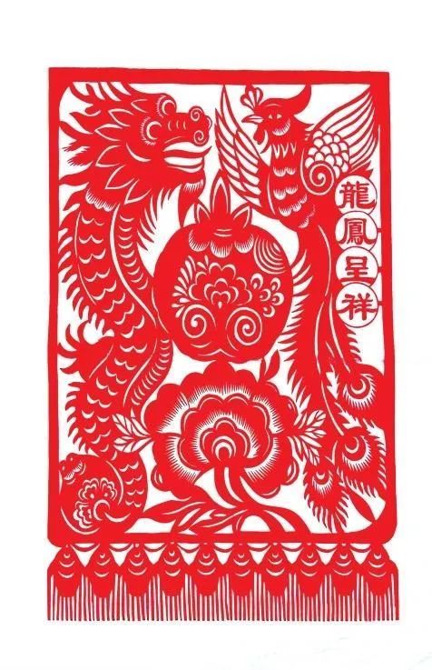 龙题材剪纸