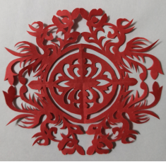 《凤凰朝阳》   虞金香作