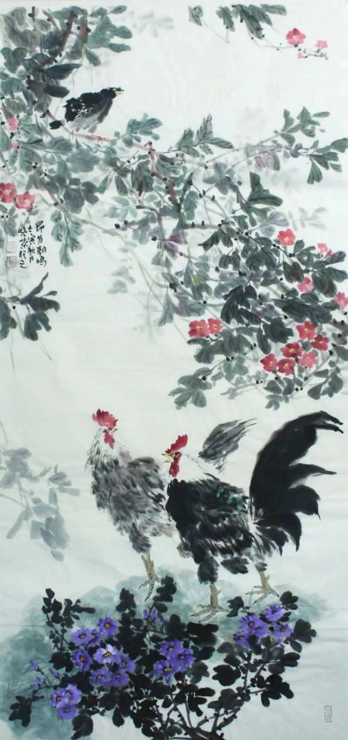 尤晓荣《昂首朝鸣》