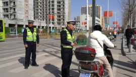 合水縣開展“一盔一帶”安全守護行動