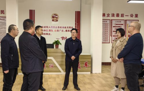 3月22 日，正寧縣人大常委會黨組書記、主任齊雪柏帶領(lǐng)調(diào)研組深入山河鎮(zhèn)西城社區(qū)全過程人民民主立法實踐基地，通過聽取匯報、查閱資料、座談交流等方式，詳細了解立法實踐基地工作開展情況，并對下一步工作提出明確要求。