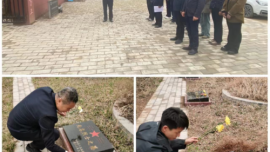 華池縣科技系統(tǒng)黨員干部開展“緬懷革命先烈 凝聚奮進(jìn)力量”清明祭掃活動