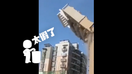 明查｜廣西南寧有樓房倒塌、人像下餃子一樣往下掉？假