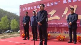 合水縣太白鎮(zhèn)“三元雙向”低碳菌業(yè)產(chǎn)業(yè)園建設項目舉行開工儀式
