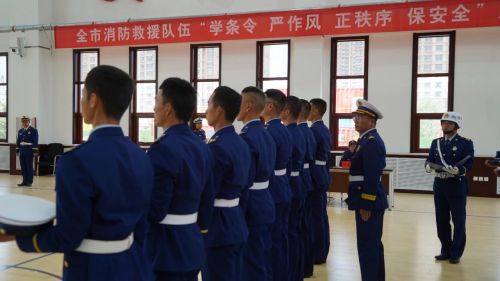 以查促改，规范队容严整。