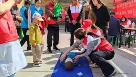 寧縣紅十字博愛周系列活動之二——開展應急救護培訓進社區(qū)、進家庭活動