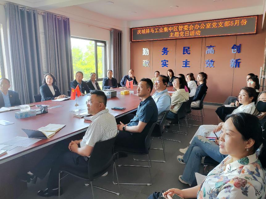 驿马工业集中区开展“学纪知纪 明纪守纪”警示教育主题党日活动